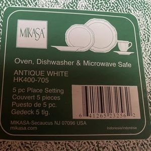 Mikasa Ultima Antique White everyday China, 5 piece setting